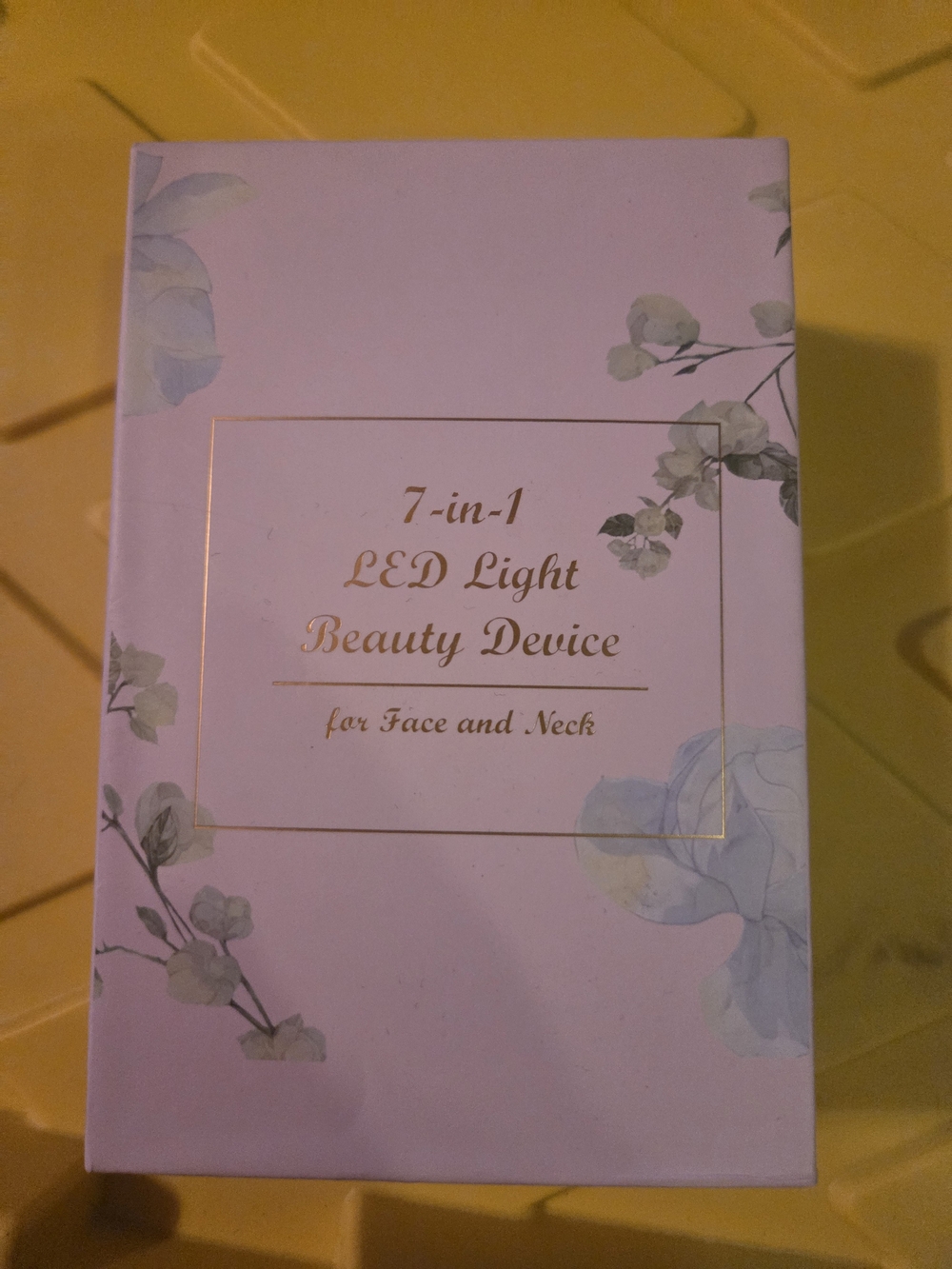 7-in-1 LED Light Beauty Device - Pink Floral Box NWOT